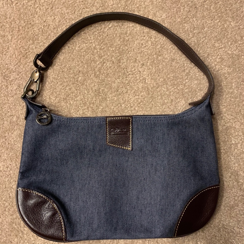 Longchamp denim handbag. NWOT